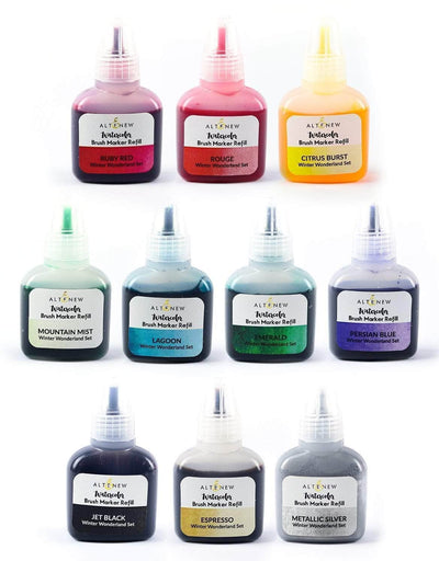 Liquid Watercolor Bundle Winter Wonderland Liquid Watercolor - Brush Marker Refill Bundle