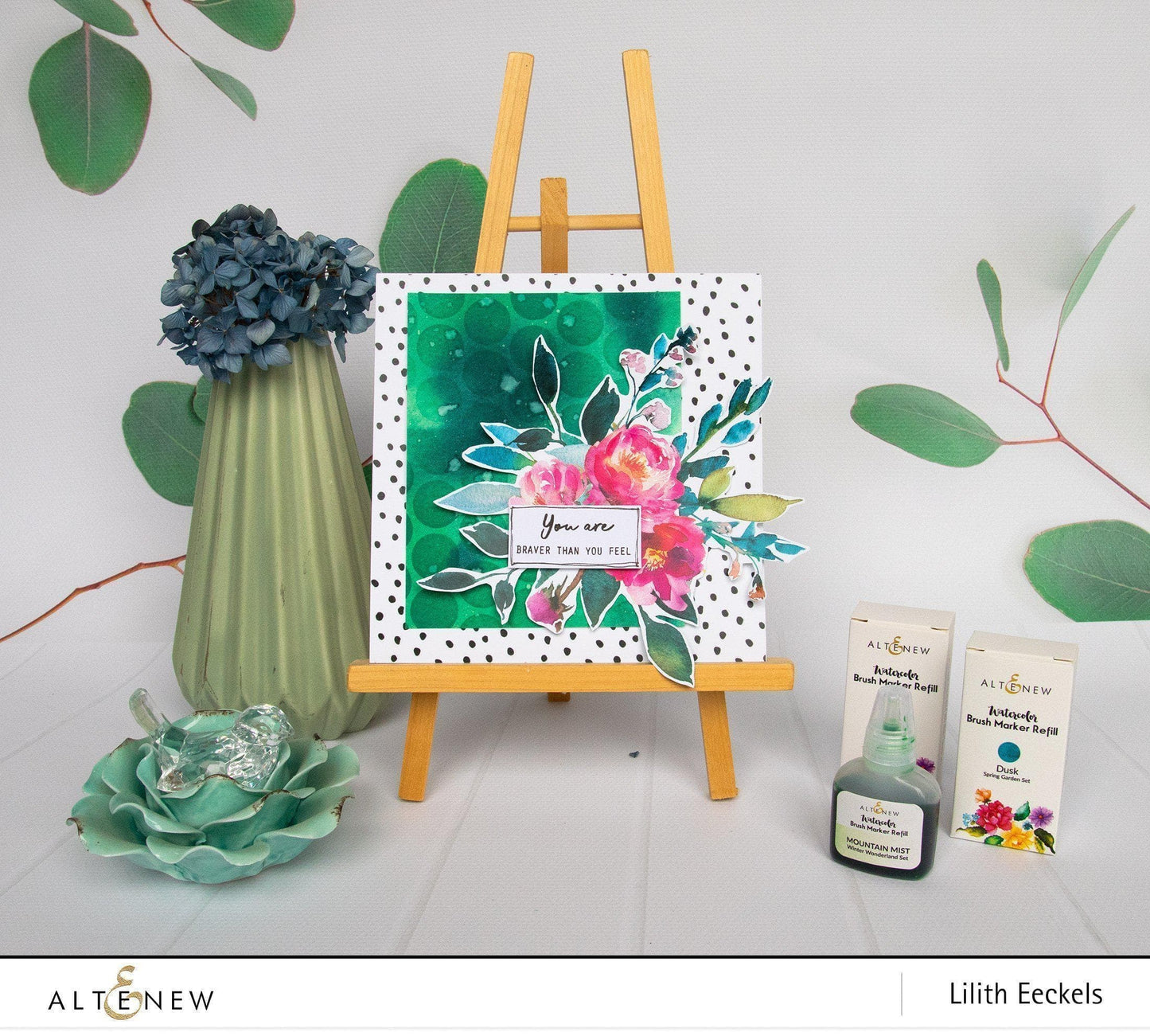 Liquid Watercolor Bundle Winter Wonderland Watercolor Brush Markers & Refill Bundle