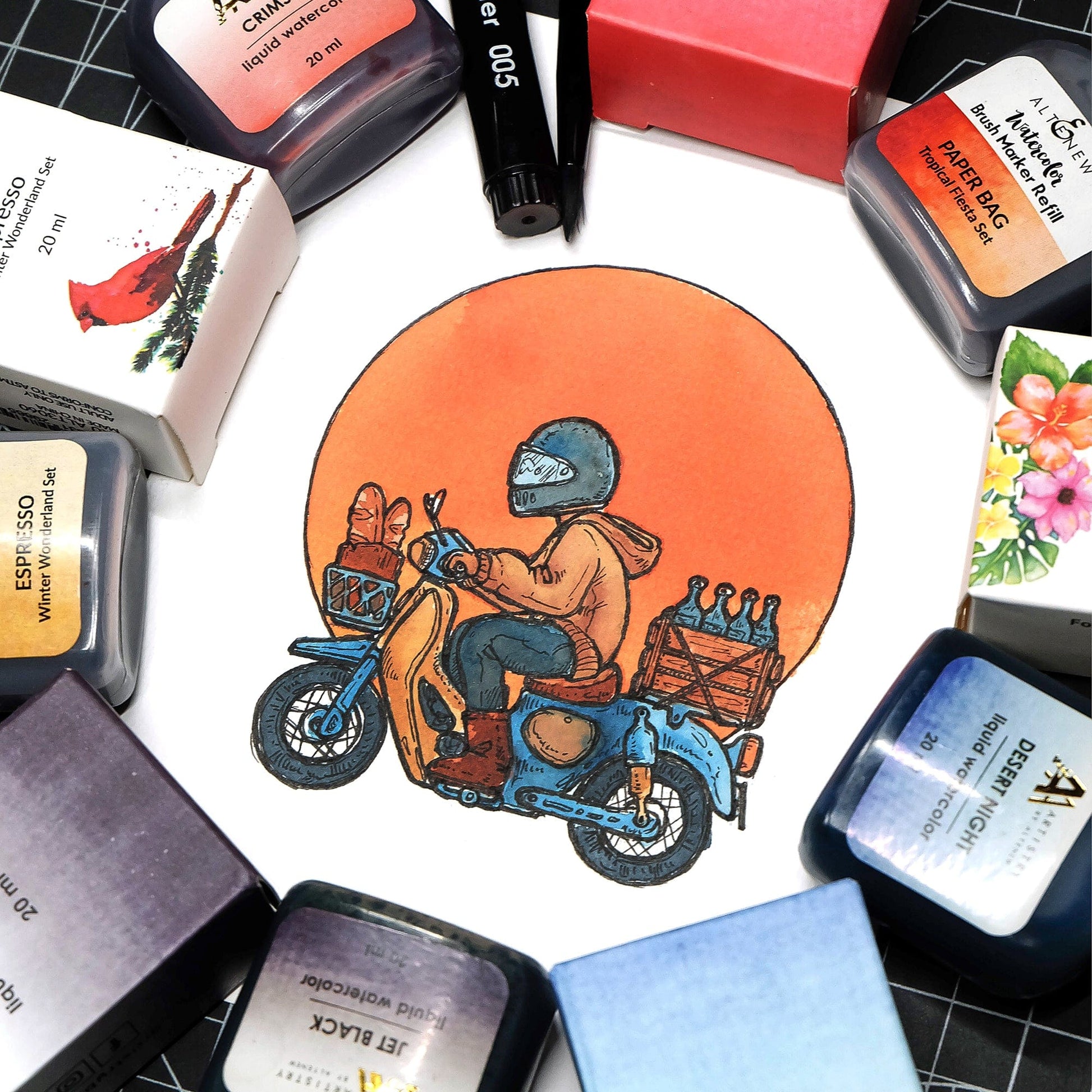 Liquid Watercolor Desert Night Liquid Watercolor - Brush Marker Refill