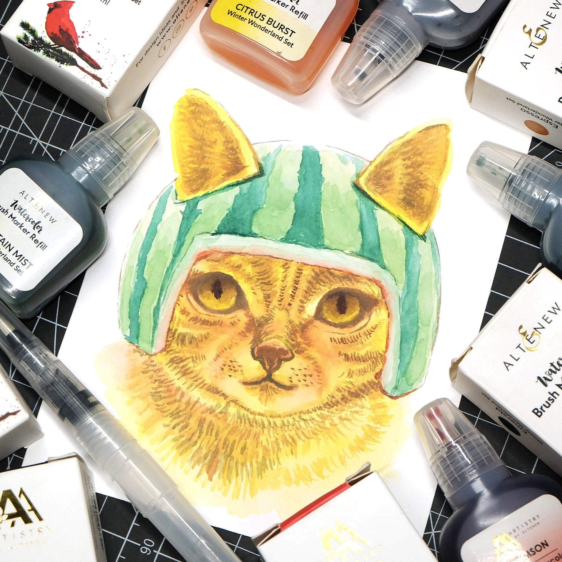 Liquid Watercolor Emerald Liquid Watercolor - Brush Marker Refill (Spring Garden Set)