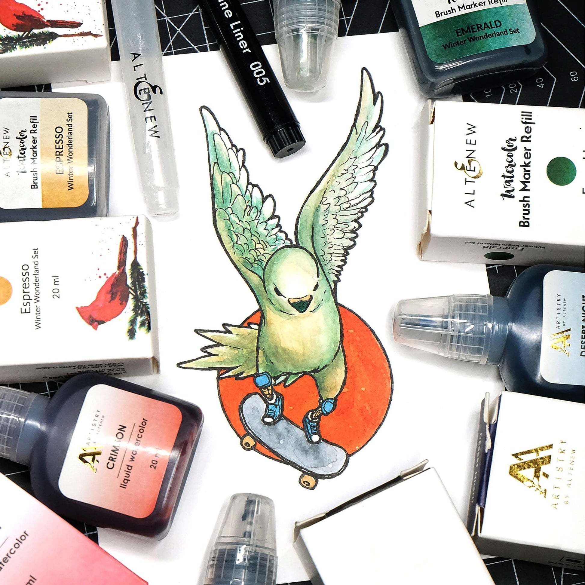 Liquid Watercolor Espresso Liquid Watercolor - Brush Marker Refill