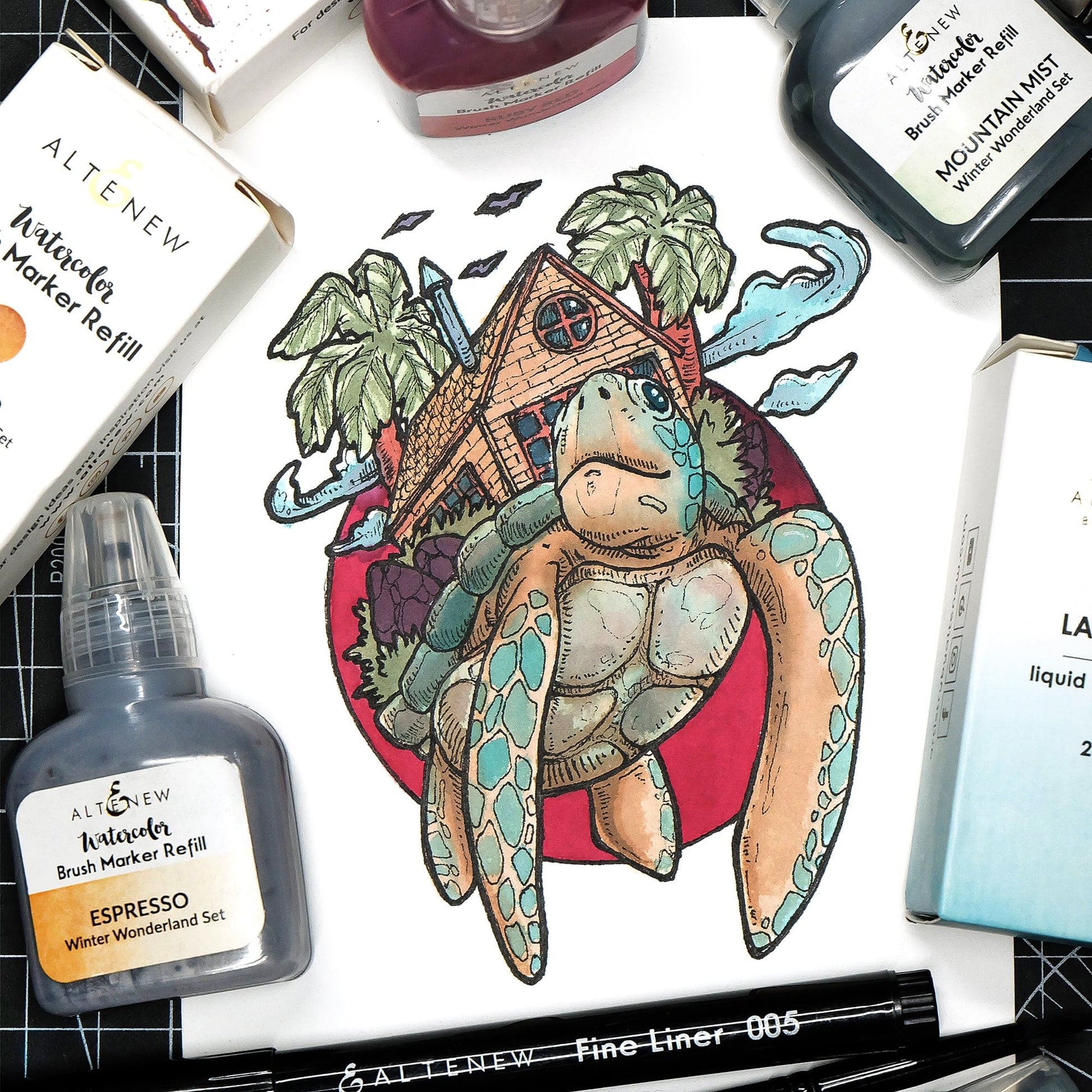 Liquid Watercolor Espresso Liquid Watercolor - Brush Marker Refill