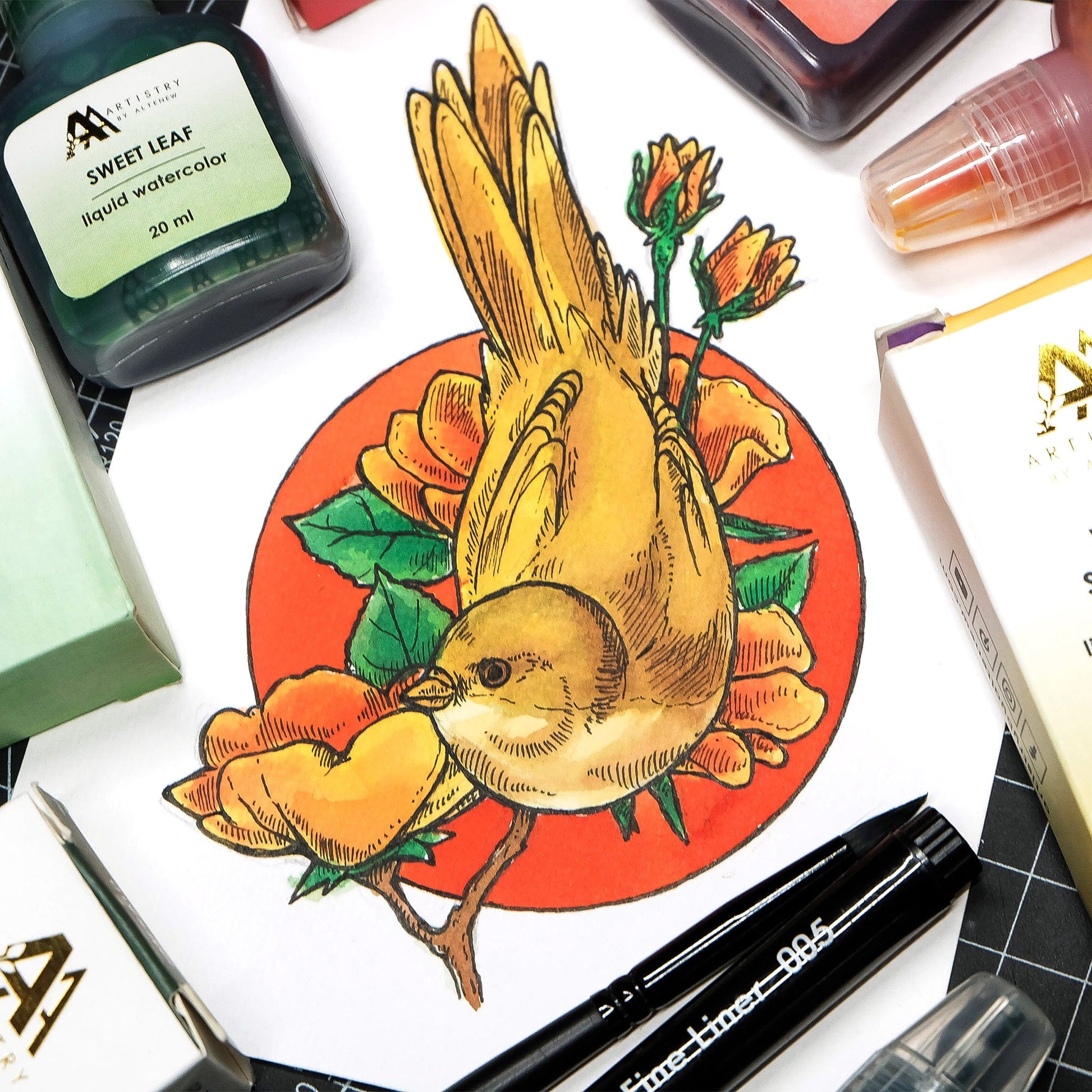 Liquid Watercolor Sweet Leaf Liquid Watercolor - Brush Marker Refill