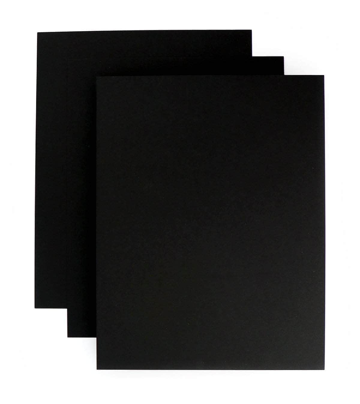 Paper Jet Black Cardstock (15 sheets/set)