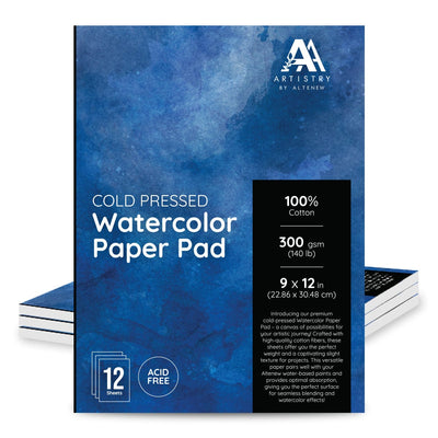 Paper Watercolor Paper Pad (9"x12") - Cold Pressed