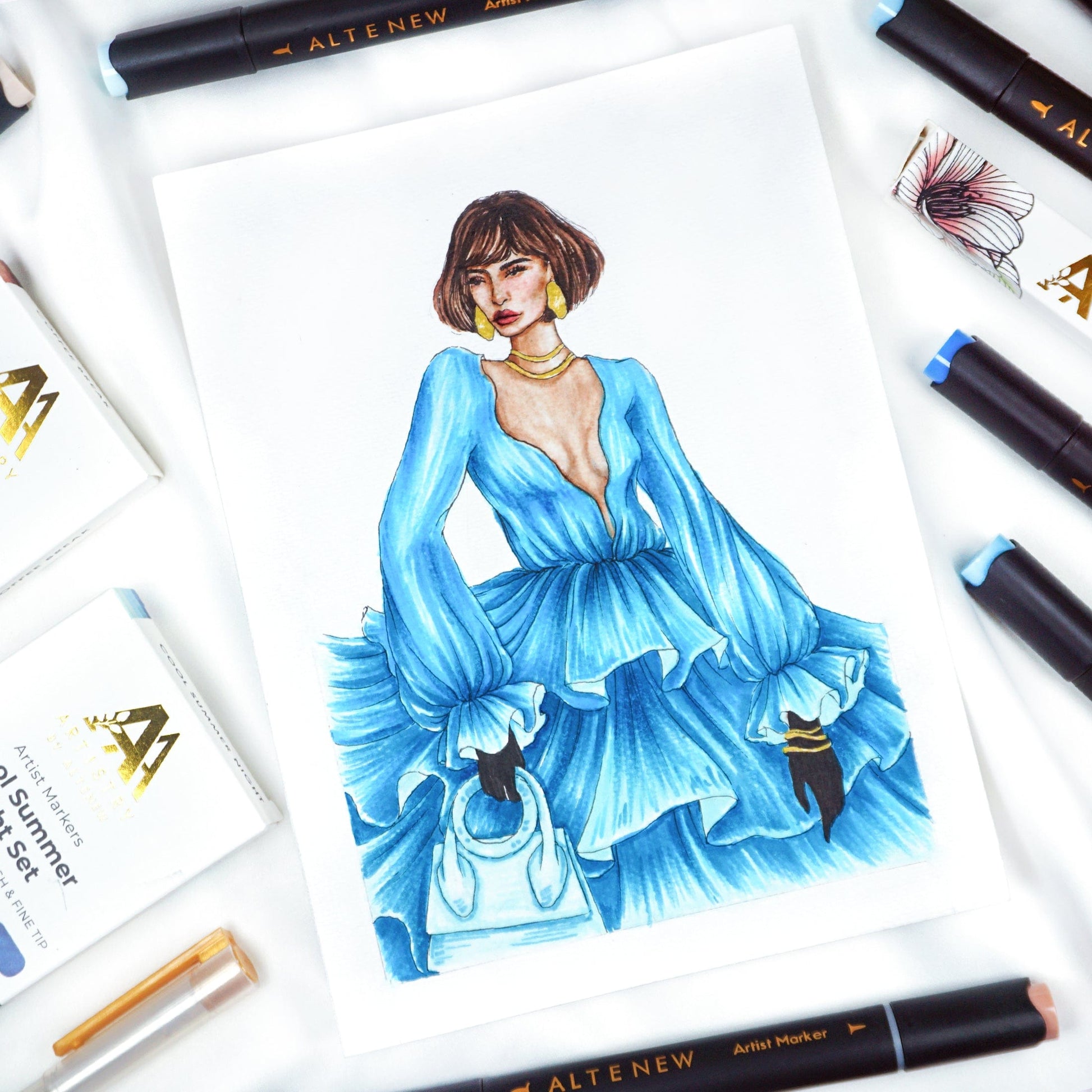 Pencils Woodless Watercolor Pencil 24 Set