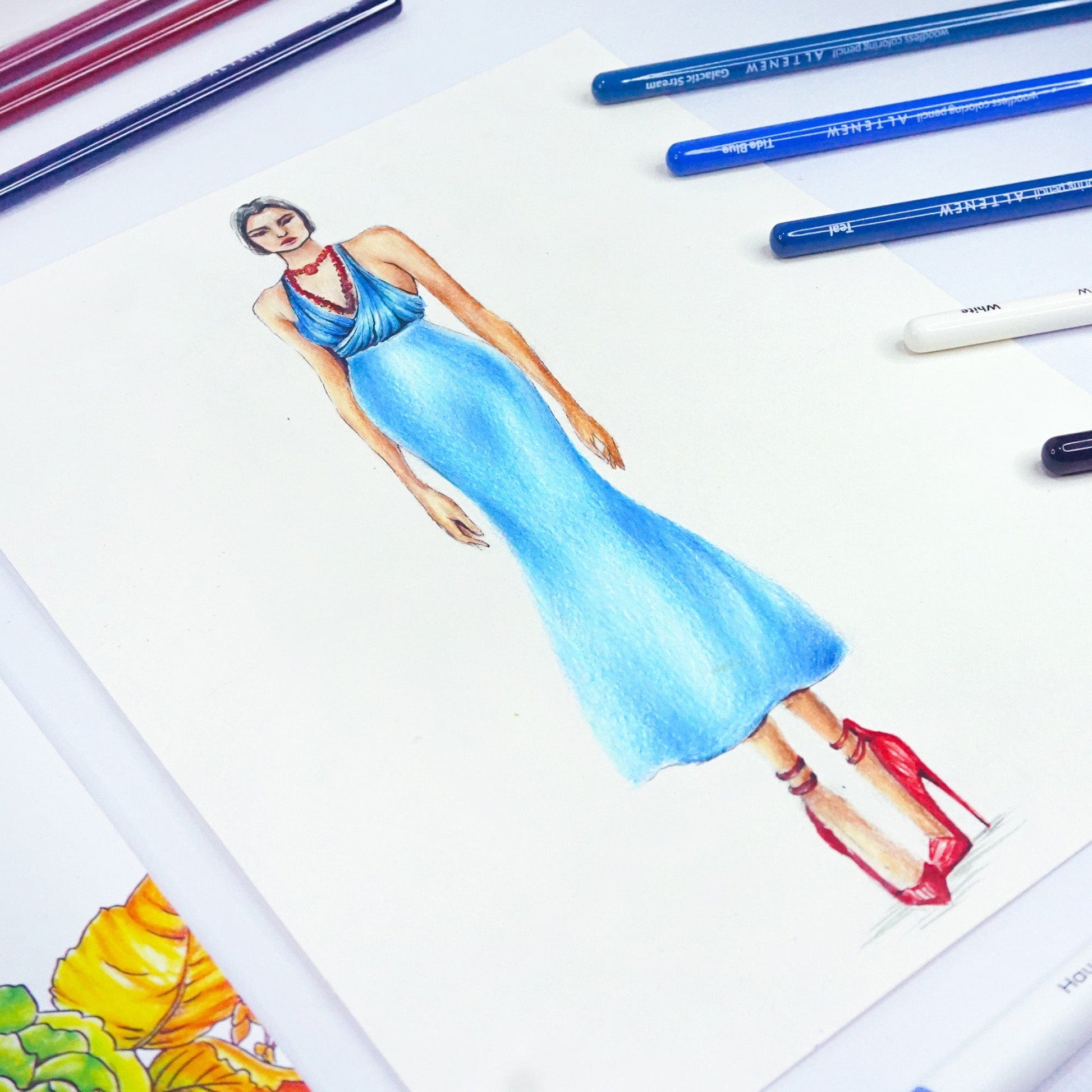 Pencils Woodless Watercolor Pencil 24 Set