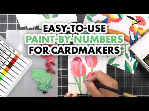 Paint-by-Number: Instant Artist - Artistic Blooms (4 Sheets)