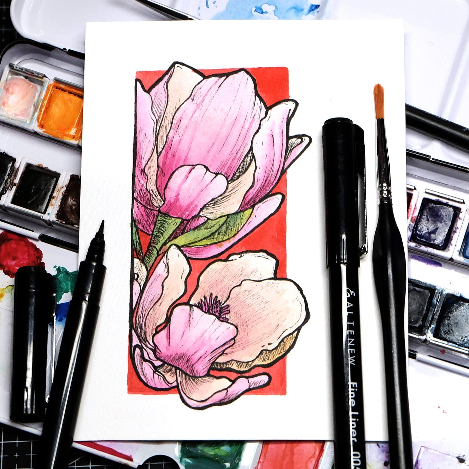 Stationery Fine Liner Pen Set