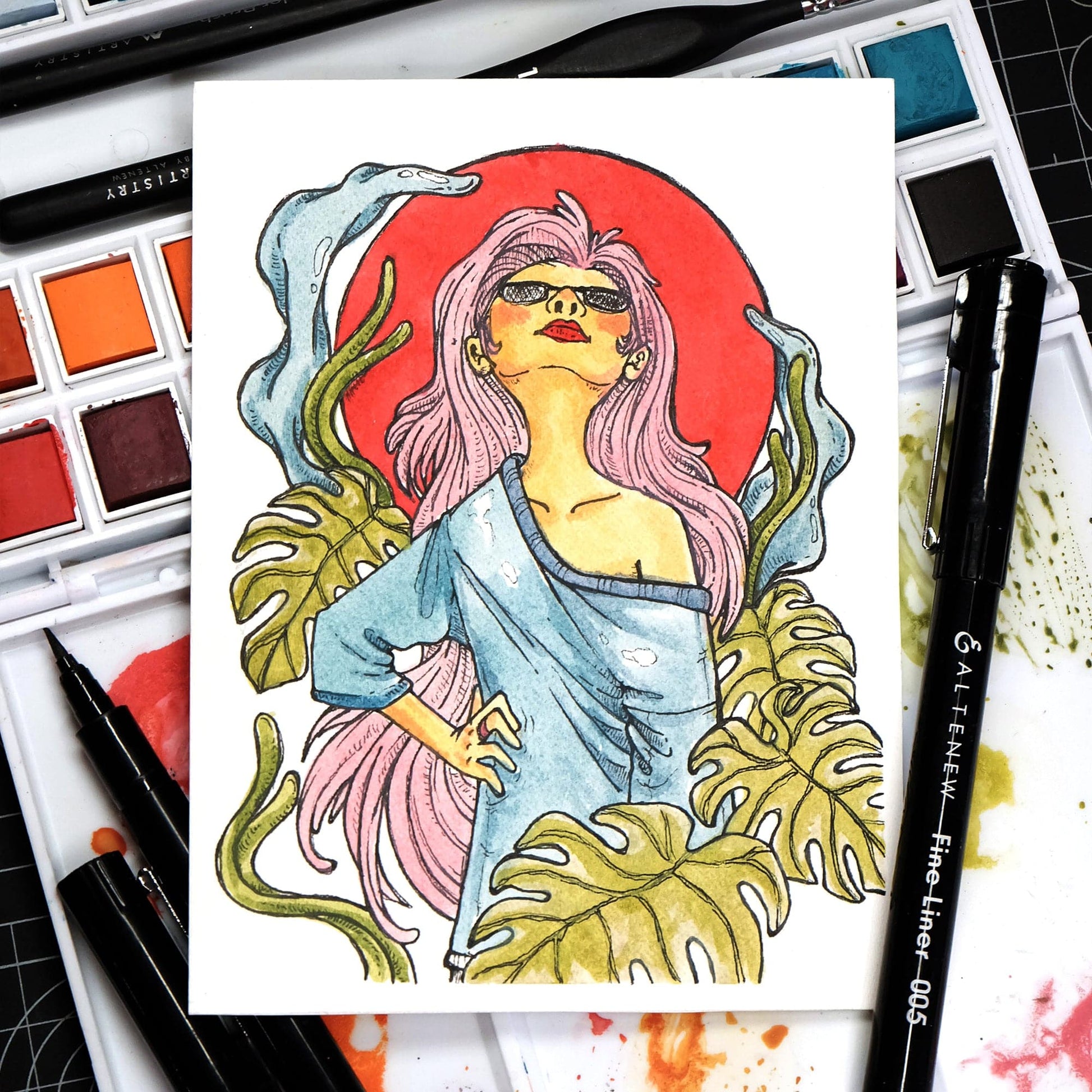 Stationery Fine Liner Pen Set