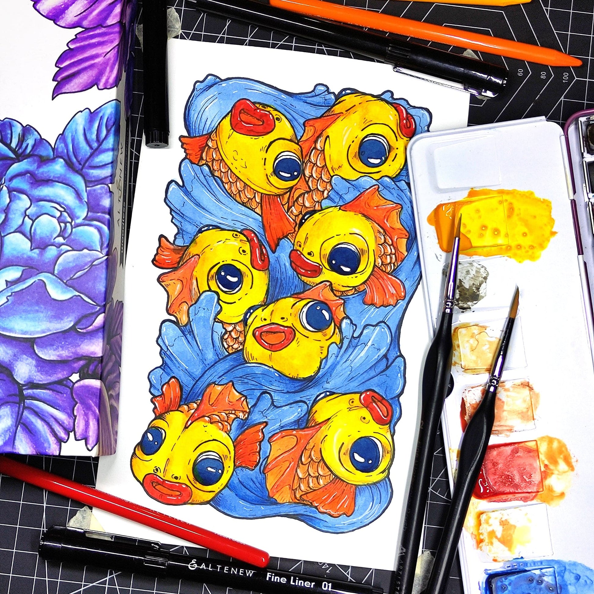 Stationery Fine Liner Pen Set