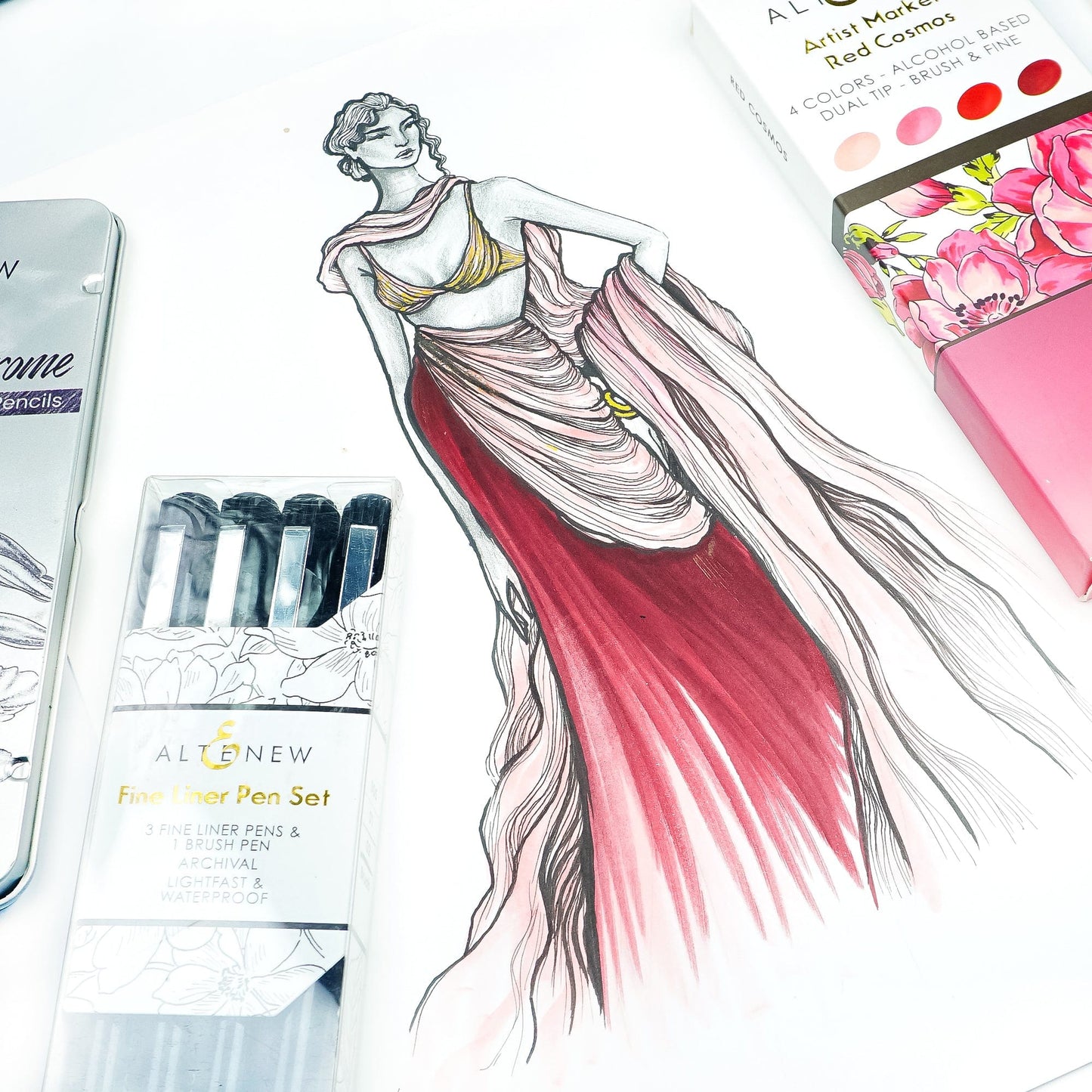 Stationery Fine Liner Pen Set