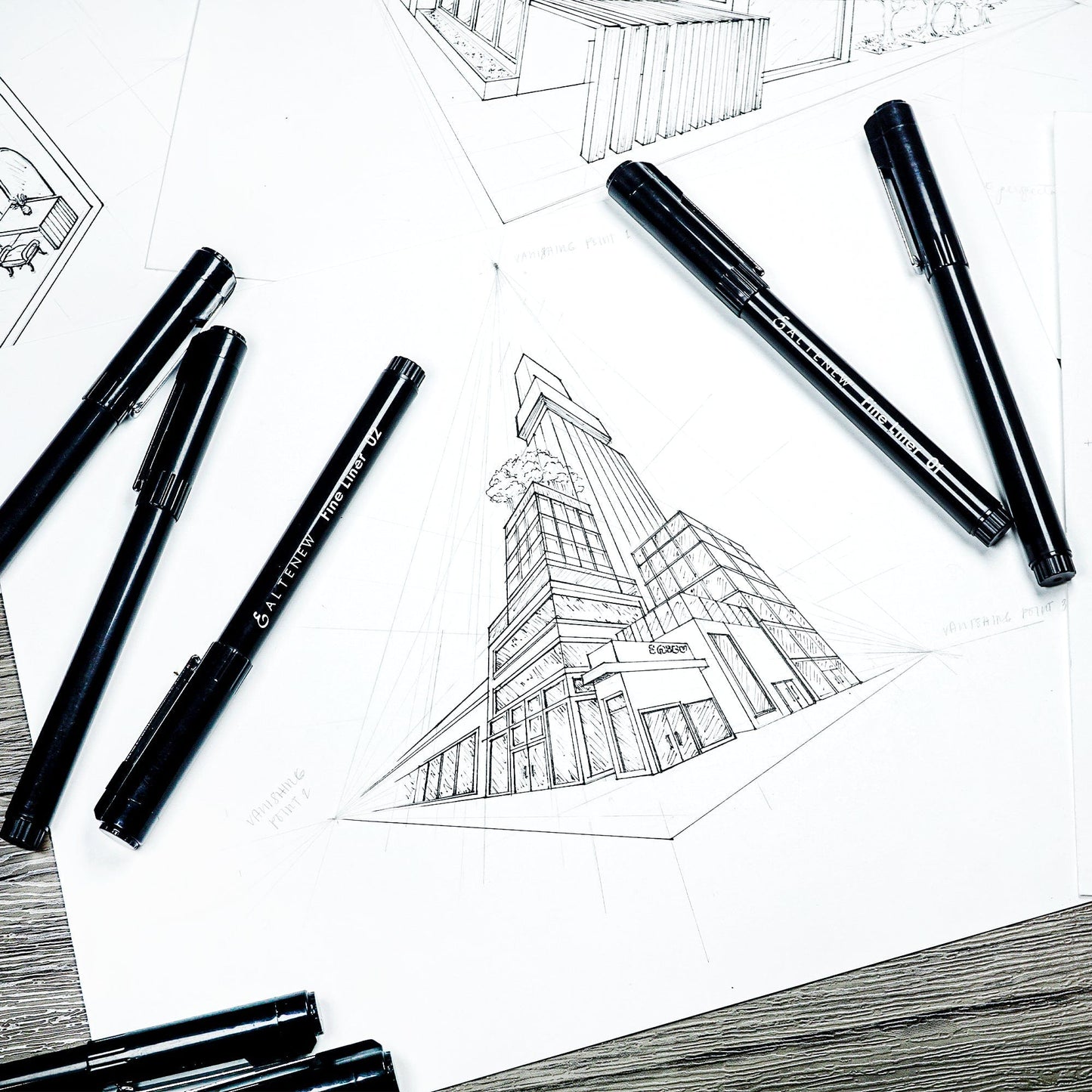 Stationery Fine Liner Pen Set