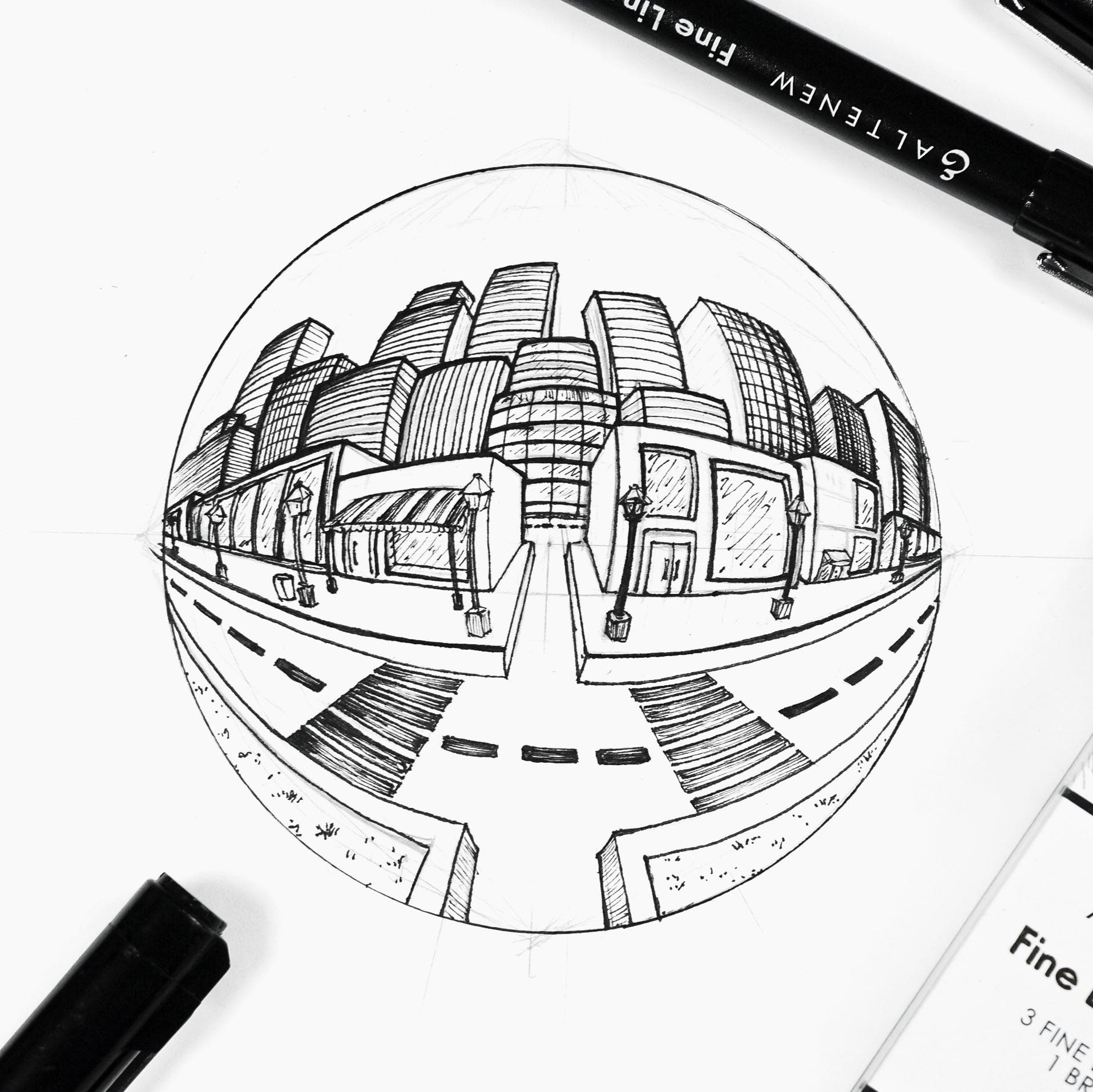 Stationery Fine Liner Pen Set