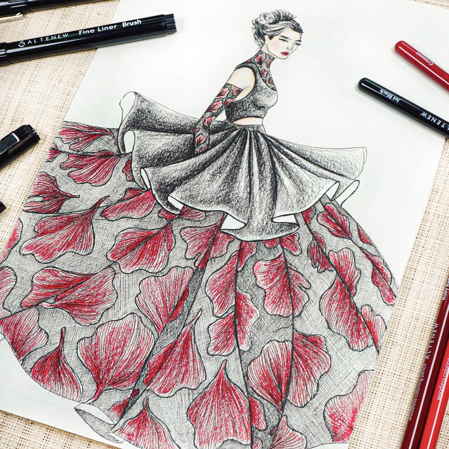 Stationery Fine Liner Pen Set