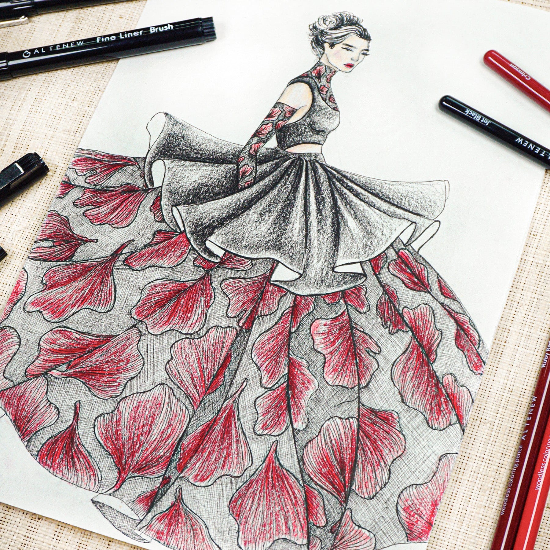 Stationery Fine Liner Pen Set