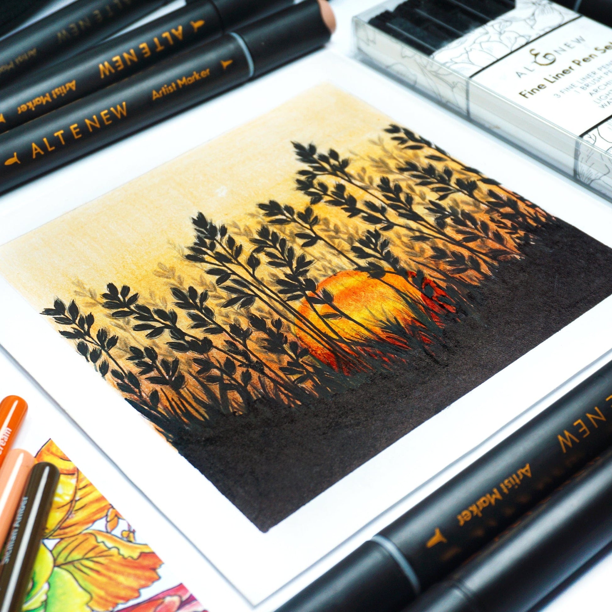 Stationery Fine Liner Pen Set