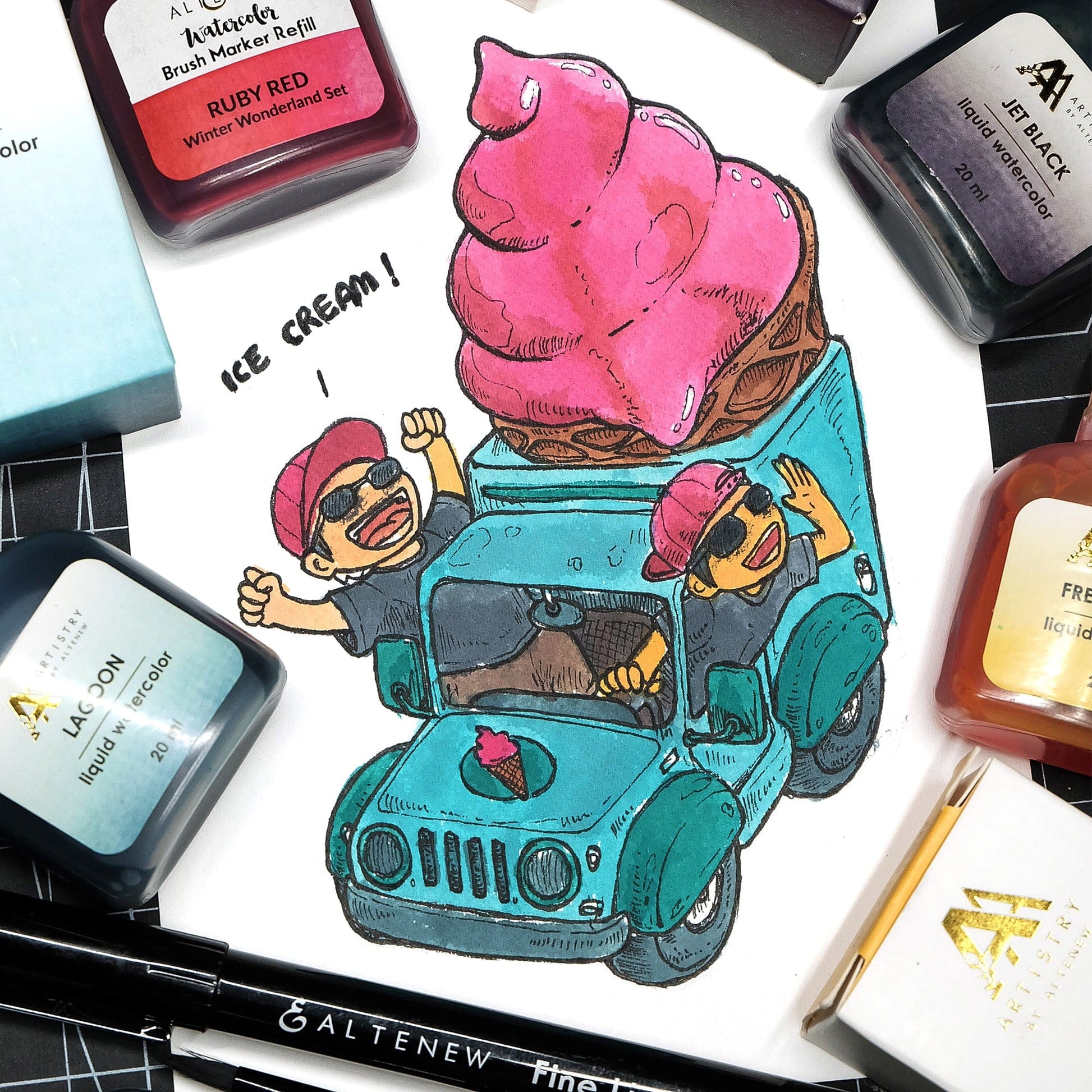 Stationery Fine Liner Pen Set