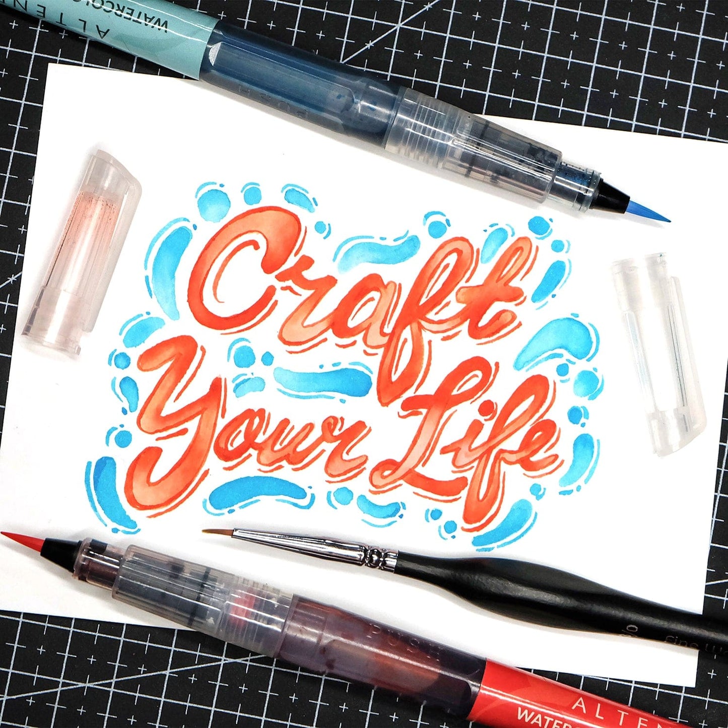 Water-based Markers Watercolor Brush Markers - Tropical Fiesta Set