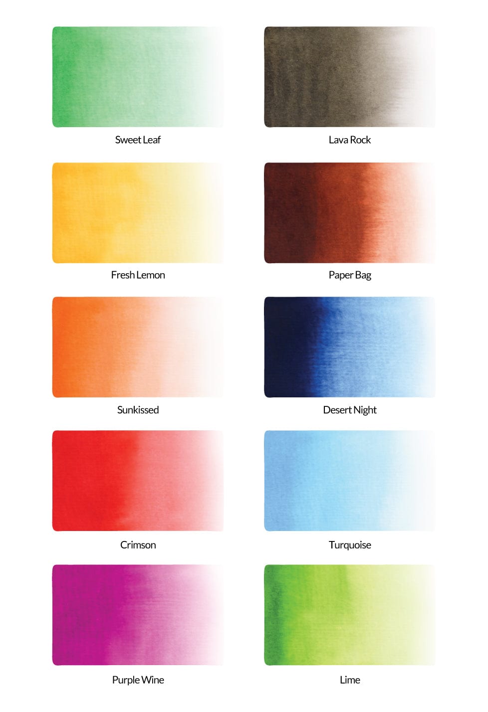 Water-based Markers Watercolor Brush Markers - Tropical Fiesta Set