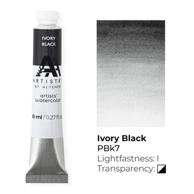 Watercolor Artists' Watercolor Tube - Ivory Black
