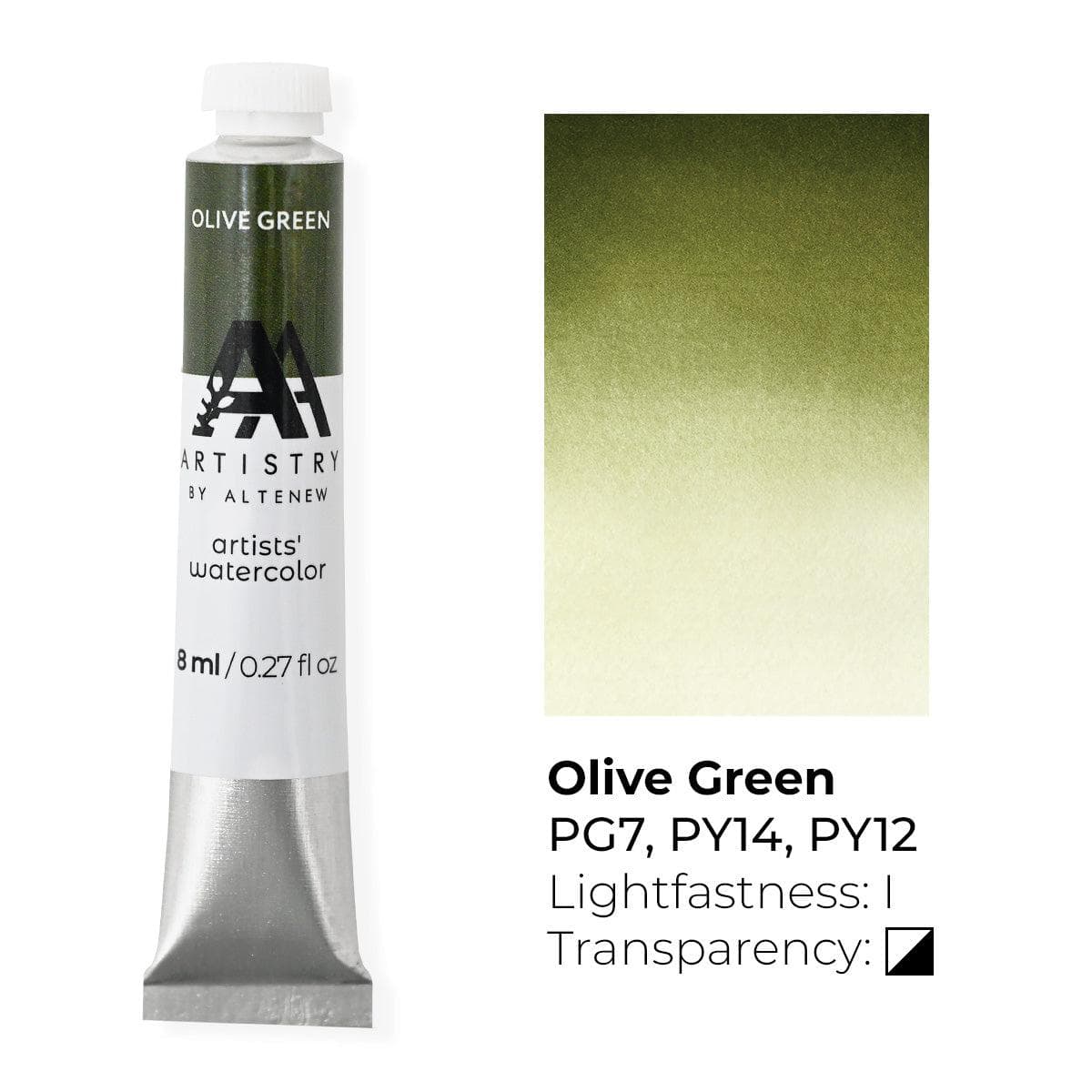 Watercolor Artists' Watercolor Tube - Olive Green