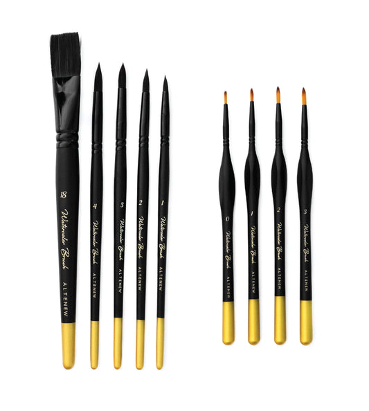 Watercolor Bundle Artists' Watercolor Brushes Bundle