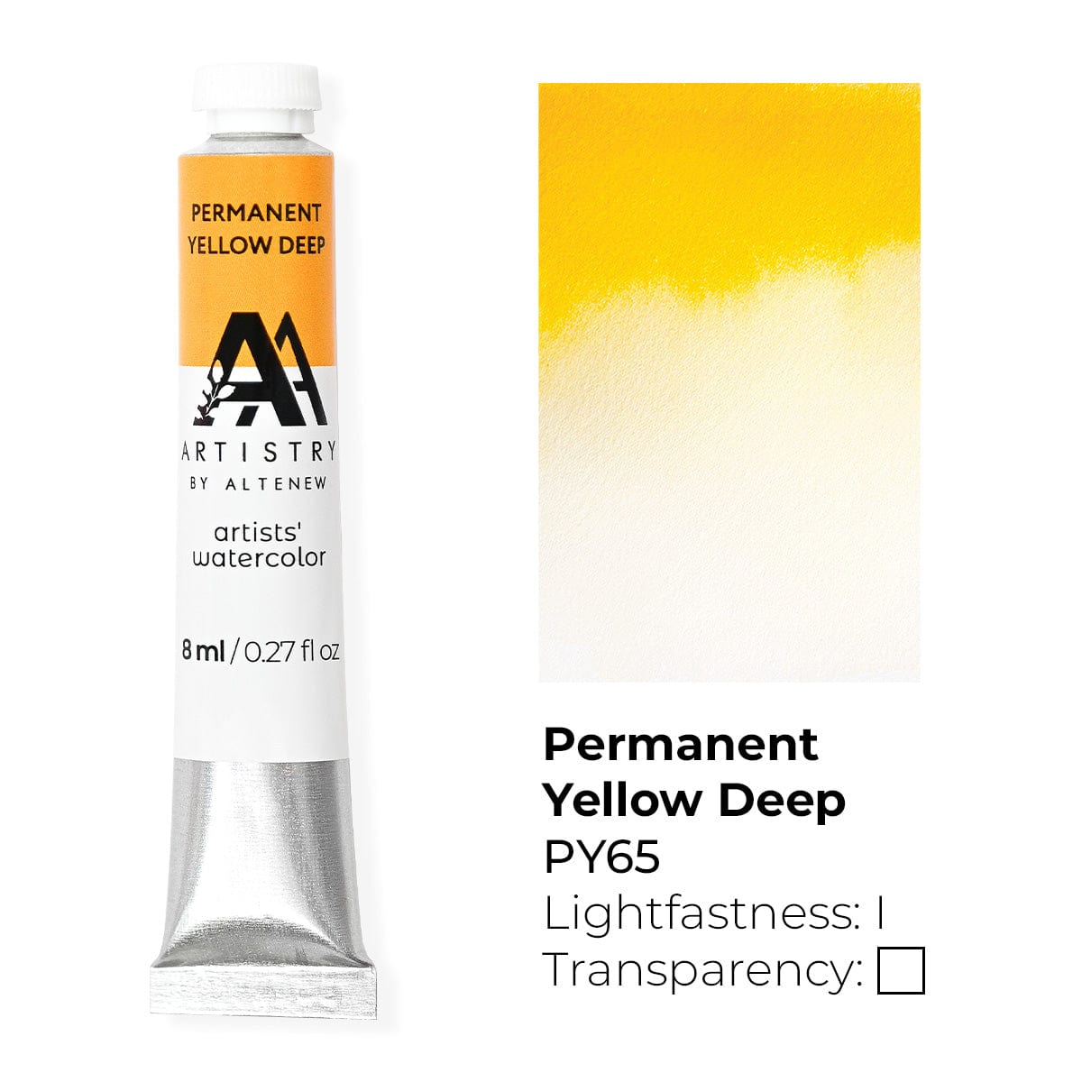 Watercolor Tubes Artists' Watercolor Tube - Permanent Yellow Deep - (PY.65)