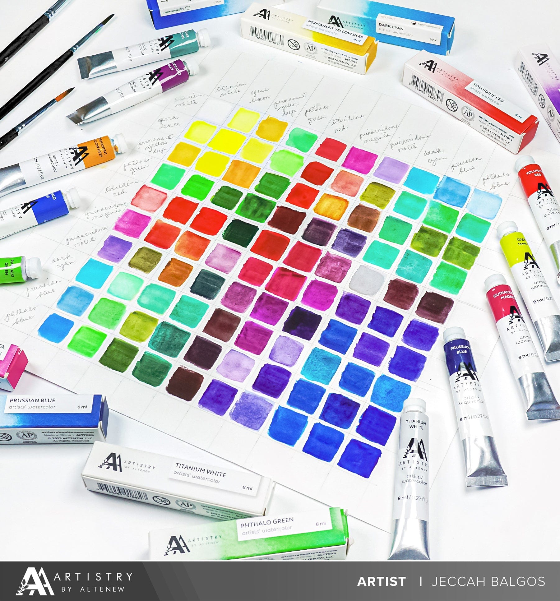 Watercolor Tubes Artists' Watercolor Tube - Toluidine Red - (PR.3)