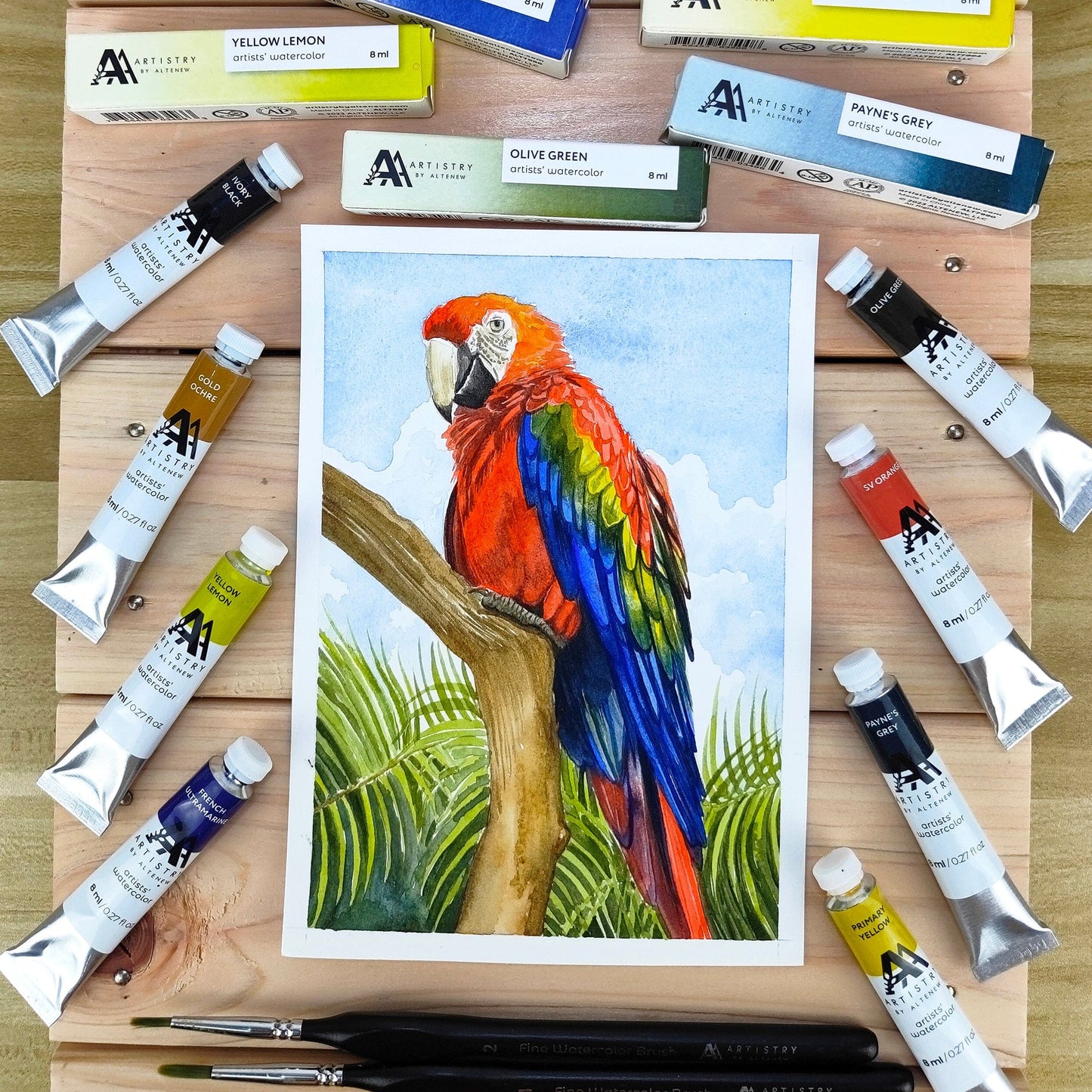 Watercolor Tubes Artists' Watercolor Tube - Toluidine Red - (PR.3)